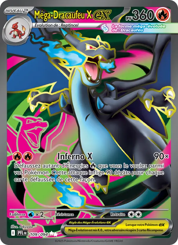 Méga-Dracaufeu X ex #109 — Flammes Fantasmagoriques