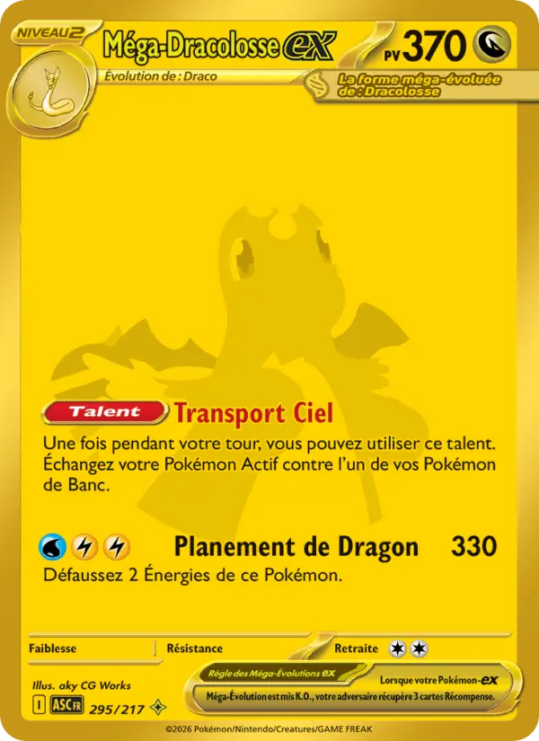 Méga-Dracolosse ex #295 — Héros Transcendants