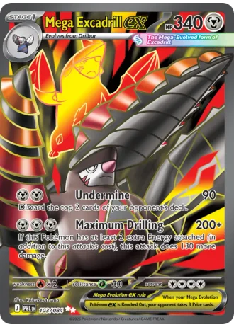 Mega Excadrill ex #103 — Pitch Black