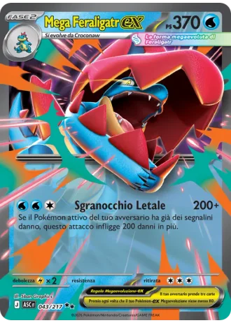 Mega Feraligatr ex #043 — Ascesa Eroica