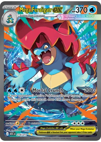 Mega Feraligatr ex #274 — Ascended Heroes