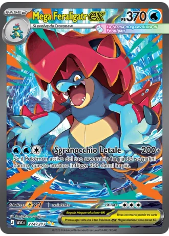 Mega Feraligatr ex #274/217 — Ascesa Eroica