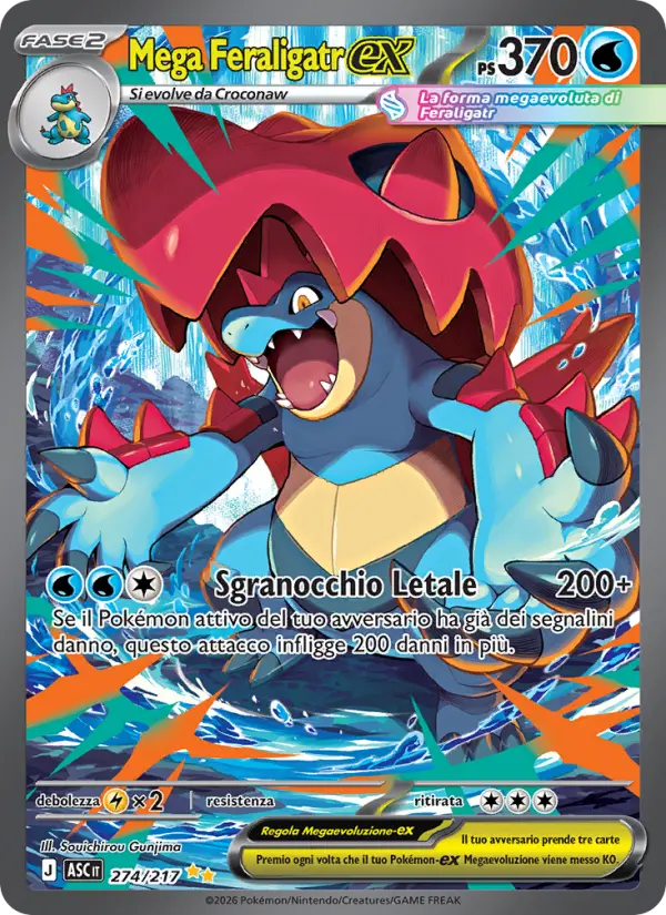 Mega Feraligatr ex #274 — Ascesa Eroica