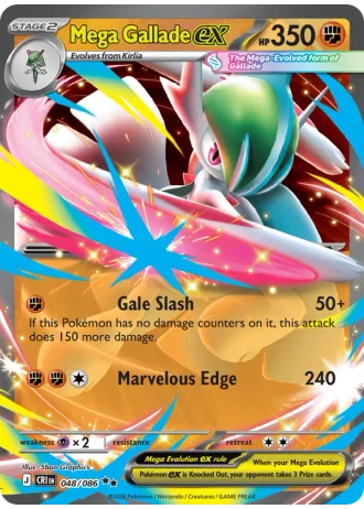 Mega Gallade ex #048/86 — Chaos Rising