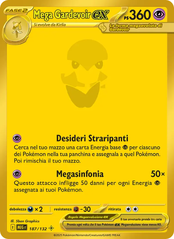 Mega Gardevoir ex #187 — Megaevoluzione
