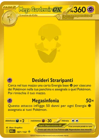 Mega Gardevoir ex #187/132 — Megaevoluzione