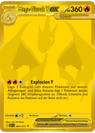 Mega-Glurak Y ex #294 — Erhabene Helden