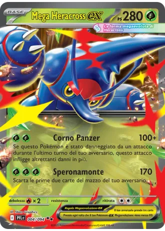 Mega Heracross ex #004 — Flamme Spettrali