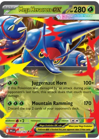 Mega Heracross ex #004/94 — Phantasmal Flames