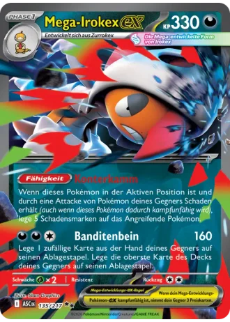 Mega-Irokex ex #135/217 — Erhabene Helden