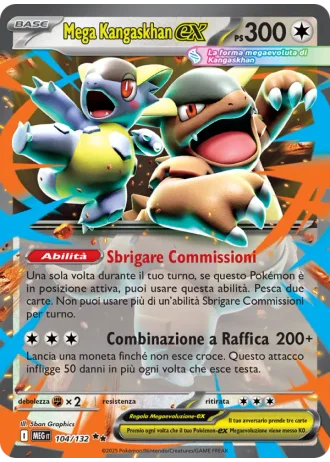 Mega Kangaskhan ex #104/132 — Megaevoluzione