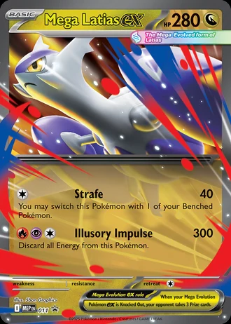 Mega Latias ex #011 — MEP Black Star Promos