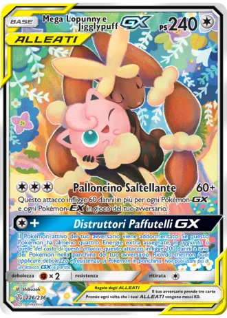 Mega Lopunny e Jigglypuff GX #226 — Eclissi Cosmica