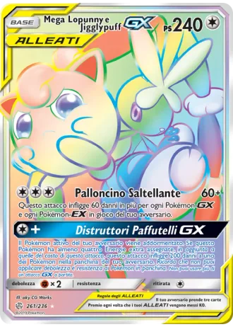 Mega Lopunny e Jigglypuff GX #261 — Eclissi Cosmica