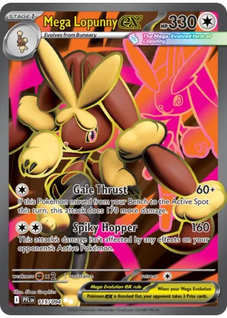 Mega Lopunny ex #115 — Phantasmal Flames