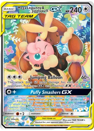 Mega Lopunny & Jigglypuff GX #226 — Cosmic Eclipse