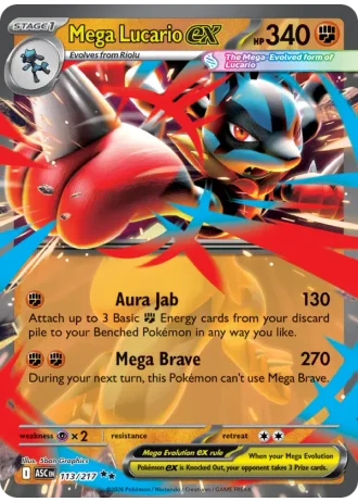 Mega Lucario ex #113 — Ascended Heroes