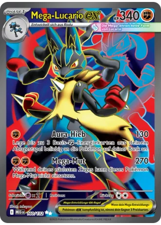 Mega-Lucario ex #160/132 — Mega-Entwicklung