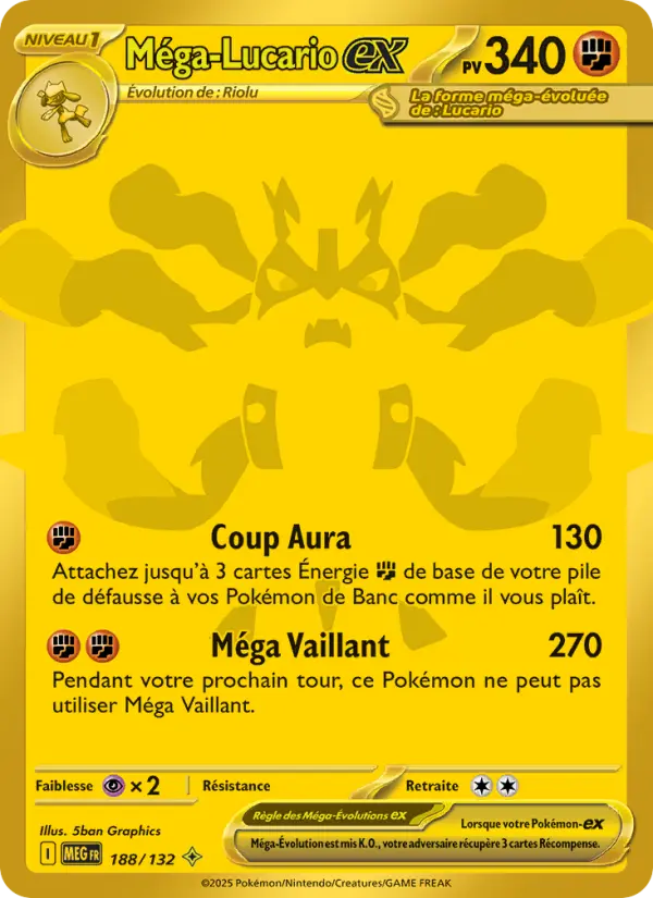 Méga-Lucario ex #188 — Méga-Évolution