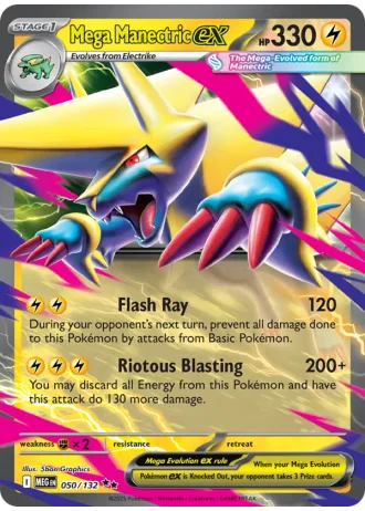 Mega Manectric ex #050/132 — Mega Evolution