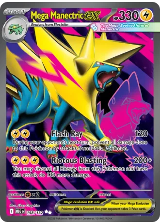 Mega Manectric ex #158/132 — Mega Evolution