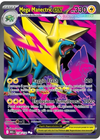 Mega Manectric ex #158/132 — Megaevoluzione
