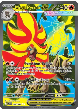 Mega Pyroar ex #099/86 — Chaos Rising