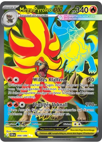 Mega-Pyroleo ex #099/86 — Wachsendes Chaos
