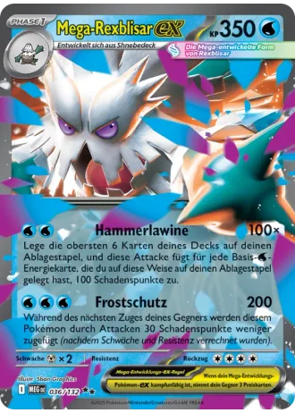 Mega-Rexblisar ex #036/132 — Mega-Entwicklung
