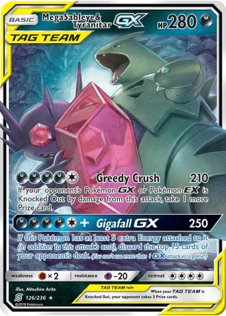 Mega Sableye & Tyranitar GX #126 — Unified Minds