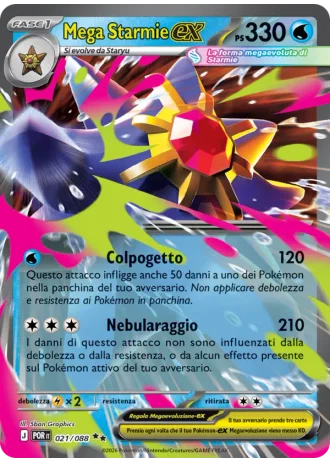 Mega Starmie ex #021/88 — Equilibrio Perfetto