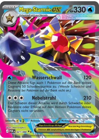 Mega-Starmie ex #021/88 — Optimale Ordnung