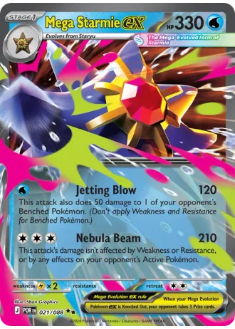 Mega Starmie ex #021/88 — Perfect Order