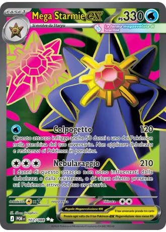 Mega Starmie ex #102/88 — Equilibrio Perfetto