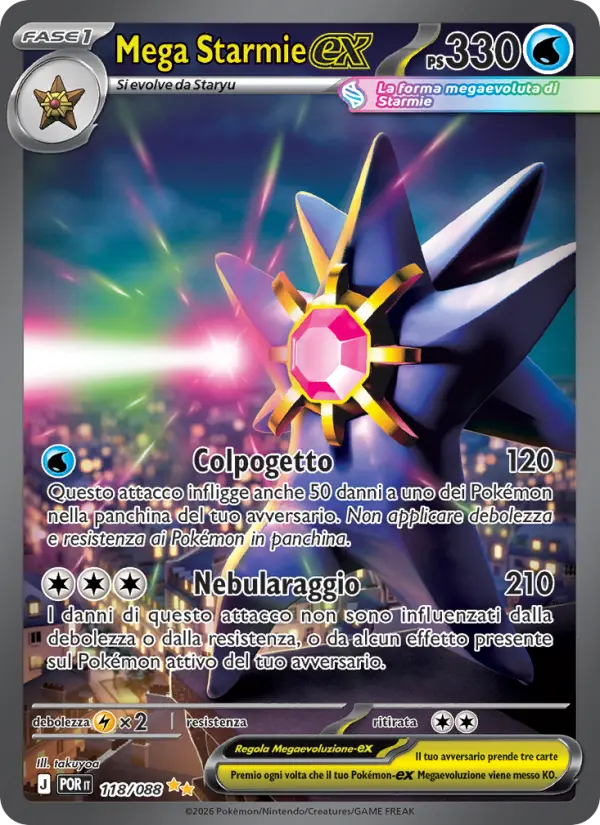 Mega Starmie ex #118 — Equilibrio Perfetto
