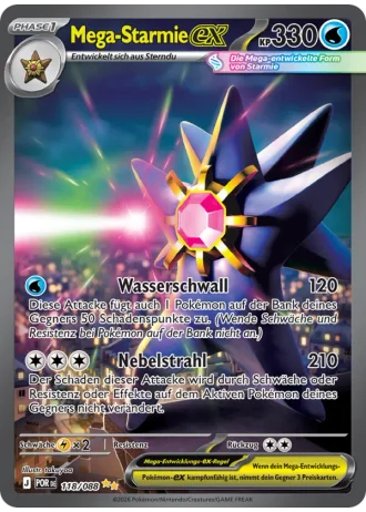 Mega-Starmie ex #118 — Optimale Ordnung