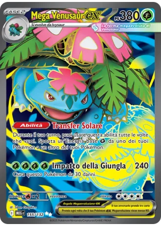 Mega Venusaur ex #155/132 — Megaevoluzione