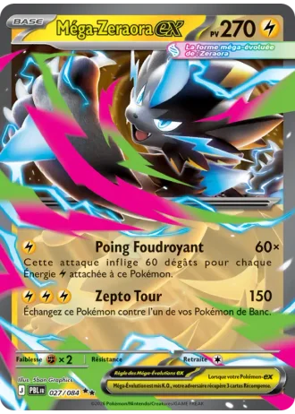 Méga-Zeraora-ex #027 — Nuit Noire