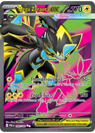 Mega Zeraora ex #098 — Pitch Black