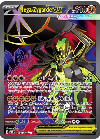 Mega-Zygarde ex #104/88 — Optimale Ordnung