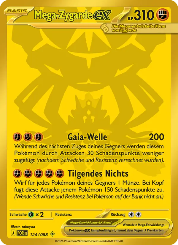 Mega-Zygarde ex #124 — Optimale Ordnung