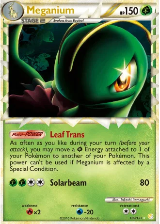 Meganium #109 — HeartGold SoulSilver