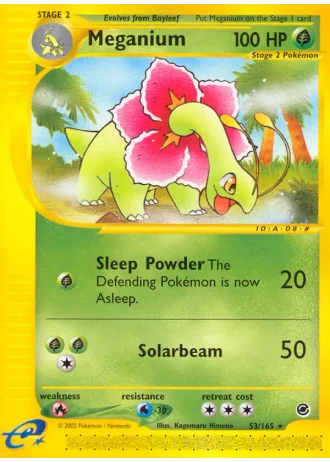 Meganium #53 — Expedition Base Set