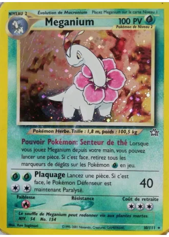 Meganium (première édition) #10/111 — Neo Genesis (1ère Édition)