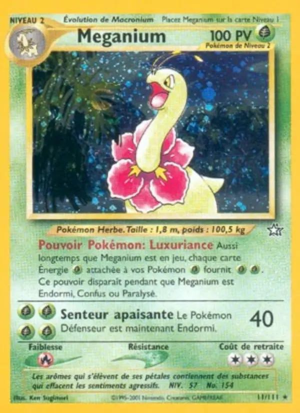 Meganium (première édition) #11 — Neo Genesis (1ère Édition)