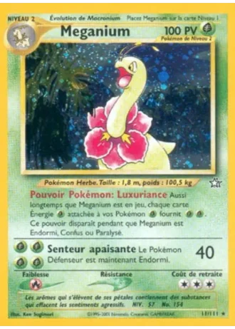 Meganium (première édition) #11 — Neo Genesis (1ère Édition)
