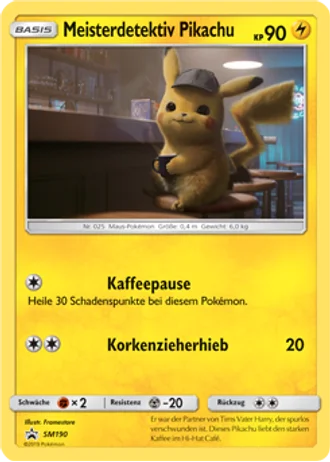 Meisterdetektiv Pikachu SM190 — Sonne & Mond Promos