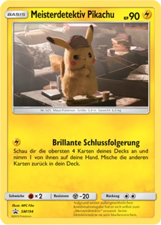 Meisterdetektiv Pikachu SM194 — Sonne & Mond Promos