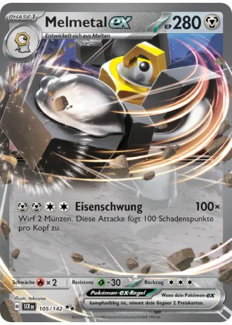Melmetal ex #105/142 — Stellarkrone