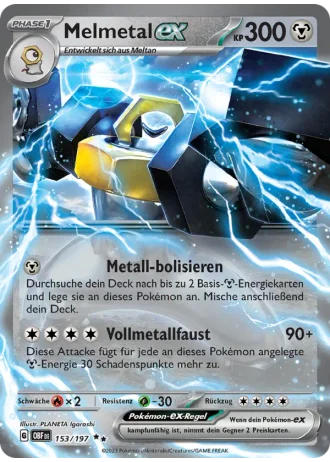 Melmetal ex #153/197 — Obsidianflammen